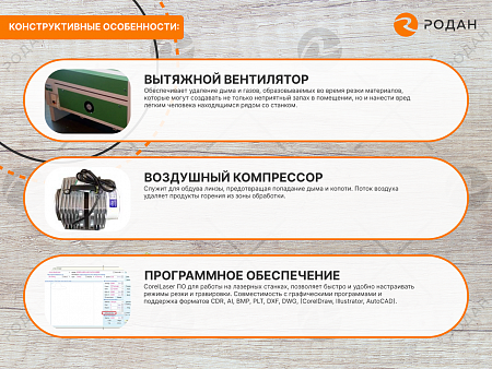 Лазерно-гравировальный станок с ЧПУ WoodTec WL 9060 M2