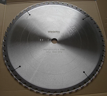 Пила дисковая Ø500 х 30 х 4,0/2,8 Z56 WZ WoodTec