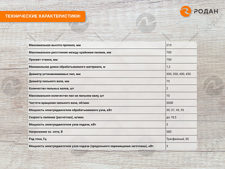 Станок дисковый многопильный Акула 2M (М2-700)