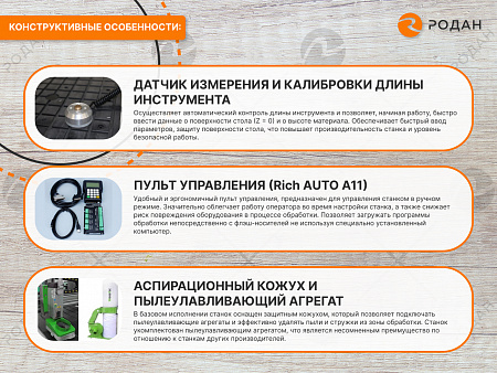 Фрезерно-гравировальный станок с ЧПУ WoodTec H 1530