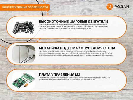 Лазерно-гравировальный станок с ЧПУ WoodTec WL 9060 M2