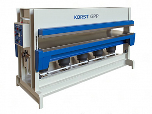 Горячий пневматический пресс Korst GPP-2010 для склеивания и облицовки заготовок в Новосибирске - rodan.ru