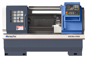 Токарный станок c ЧПУ с горизонтальной станиной MetalTec CK 36x1500 купить в Новосибирске - rodan.ru