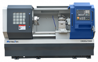 Токарный станок c ЧПУ с прямой станиной MetalTec CK 80x1500 купить в Новосибирске - rodan.ru
